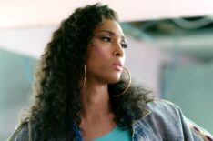 Blanca Evangelista (MJ Rodriguez) holds her hands to her hips in a tense moment in Pose