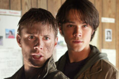 Jensen Ackles as Dean and Jared Padalecki as Sam in the pilot of Supernatural