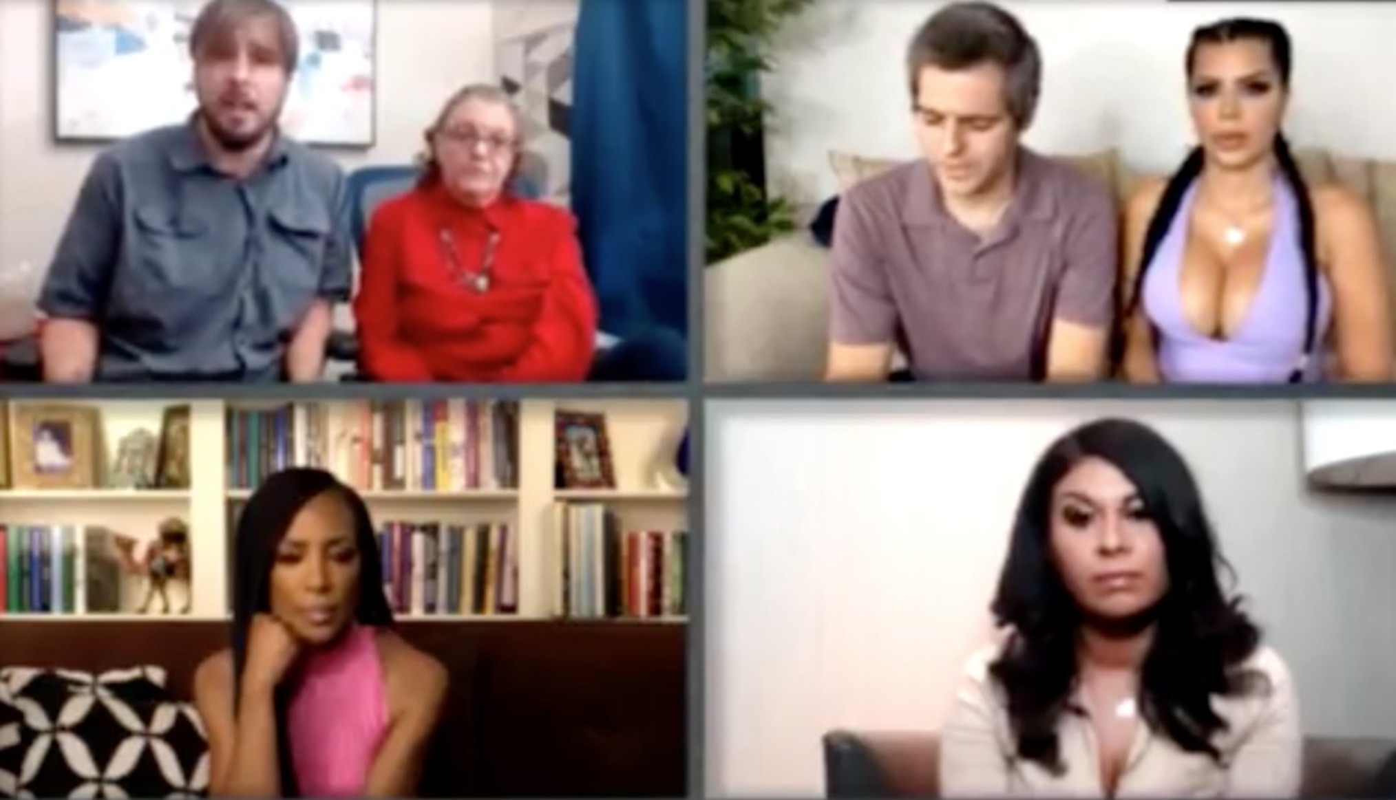 Colt, Debbie, Larissa, Eric, Vanessa, and Shaun Robinson at the Season 5 Tell All, Part 2, 90 Day Fiancé; Happily Ever After?