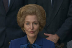 Gillian Anderson as Margaret Thatcher in The Crown
