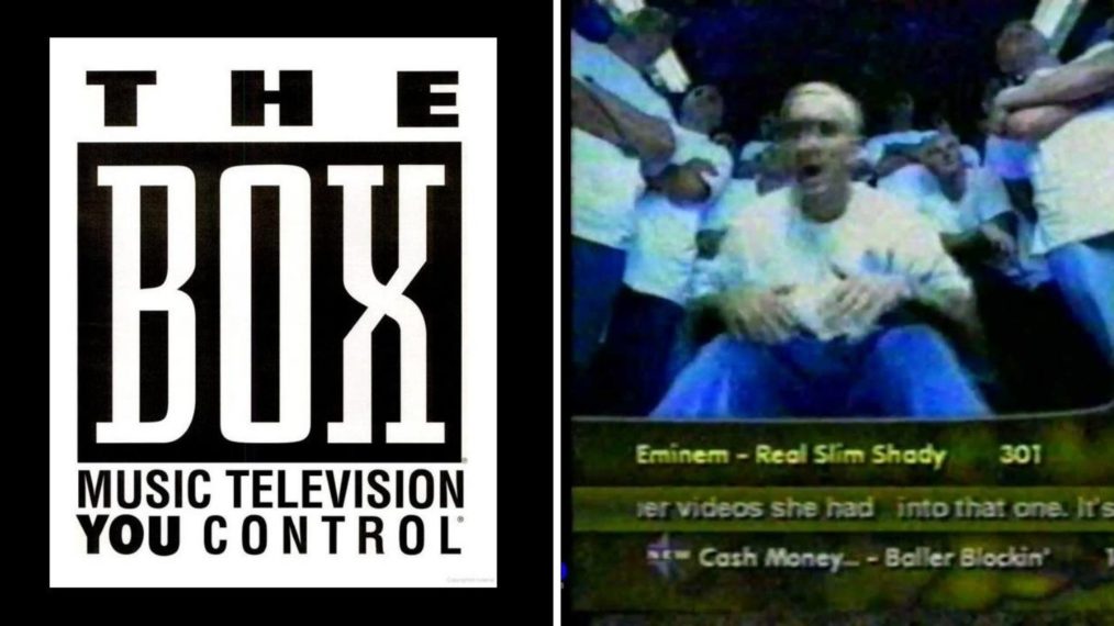 The Box juxtaposed against their phone line featuring Eminem