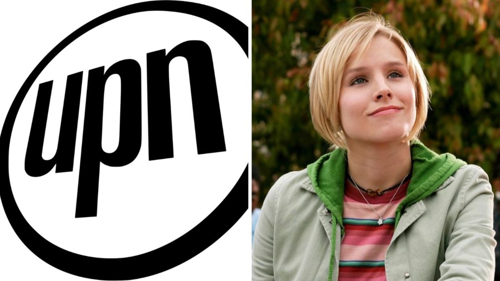 UPN logo juxtaposed with Veronica Mars