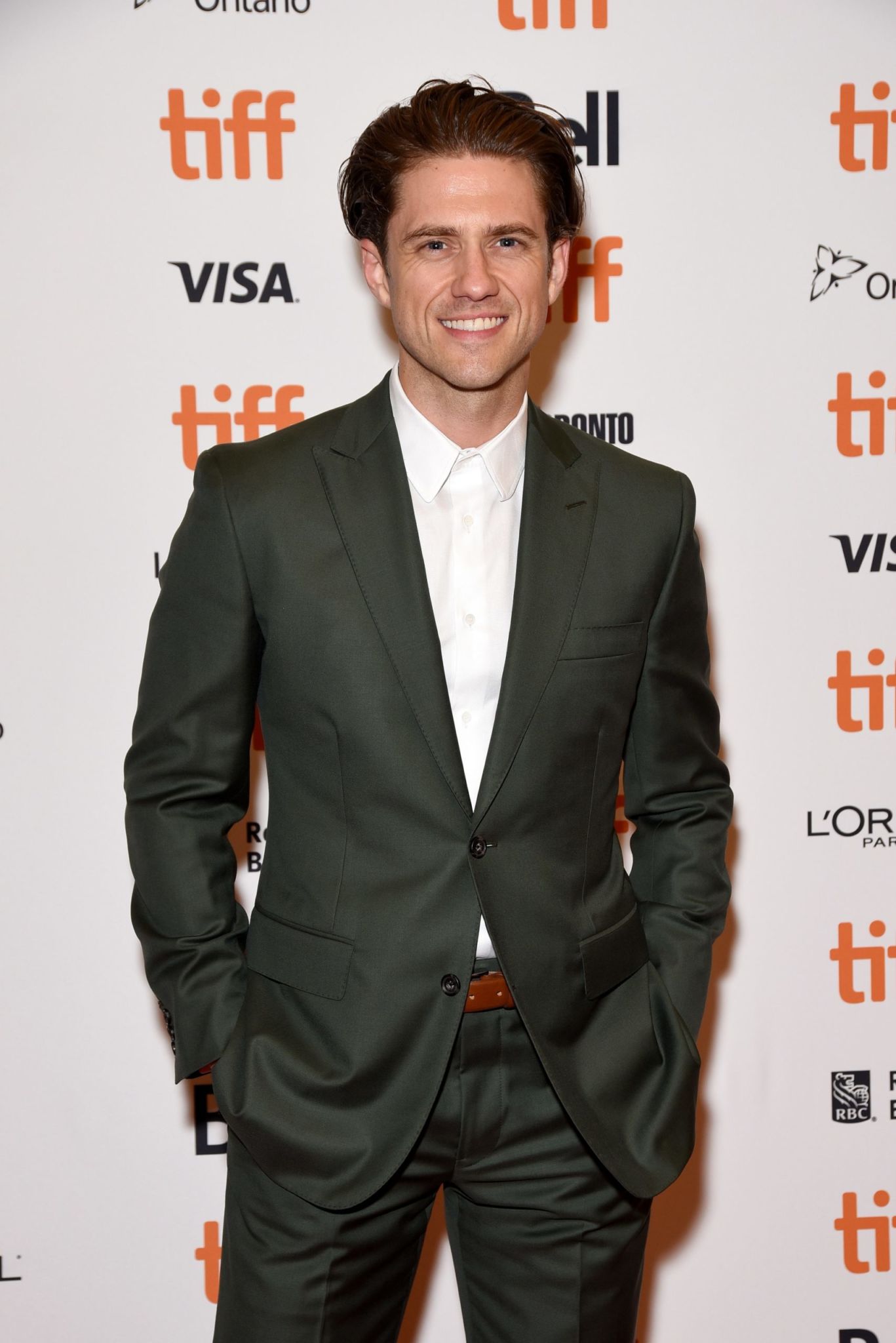 Aaron Tveit attends the 'Out Of Blue' premiere during 2018 Toronto International Film Festival