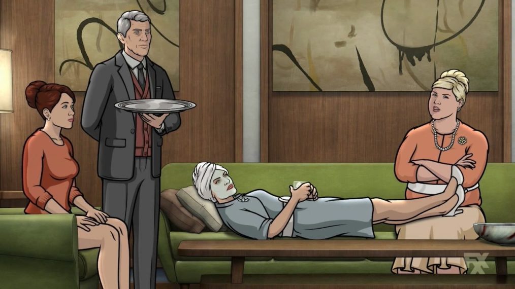 Malory Archer tests out another valet for her son, Sterling Archer