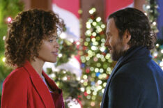 Alvina August and Eion Bailey in Deliver by Christmas