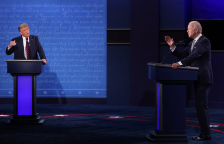 President Donald Trump Democrat Nominee Joe Biden First Presidential Debate