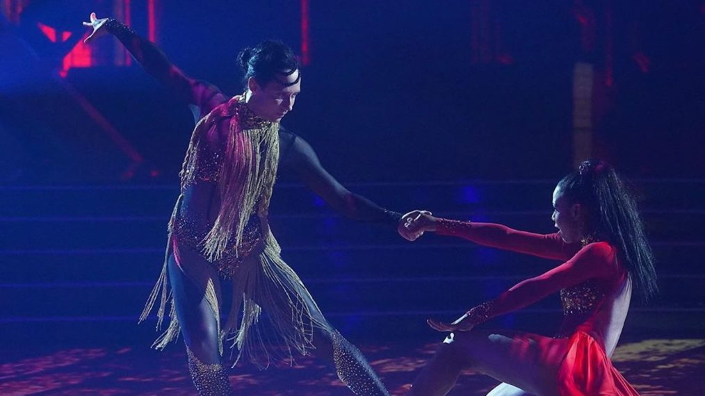 Johnny Weir and Britt Stewart on Dancing With the Stars Episode 6