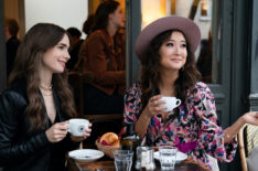 Lily Collins and Ashley Park in Emily in Paris - Season 1, Episode 6