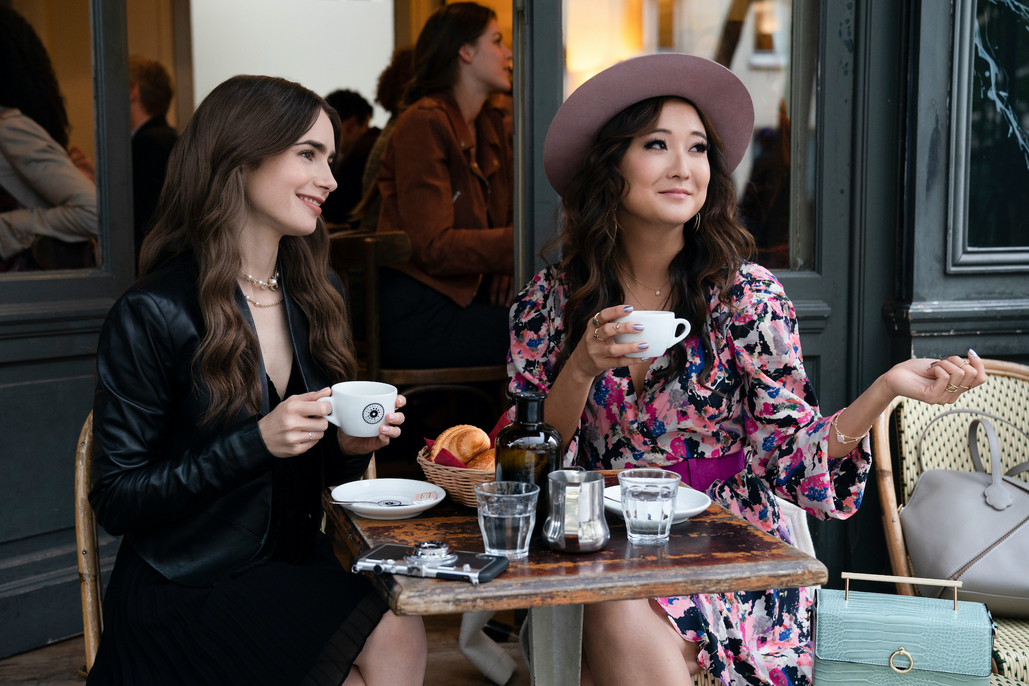 Lily Collins Ashley Park Emily in Paris Episode 6 Mindy