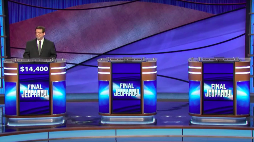 Final Jeopardy! one contestant