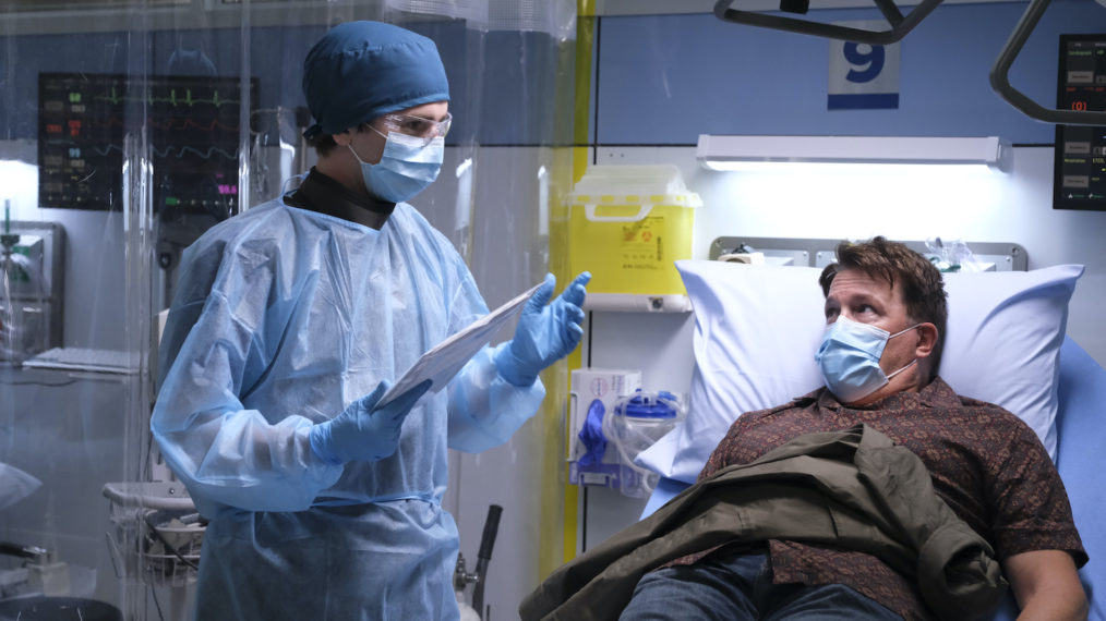 Freddie Highmore and Lochlyn Munro in The Good Doctor - Season 4 Premiere