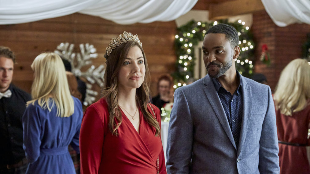 Julie Gonzalo and Ronnie Rowe Jr. in Jingle Bell Bride