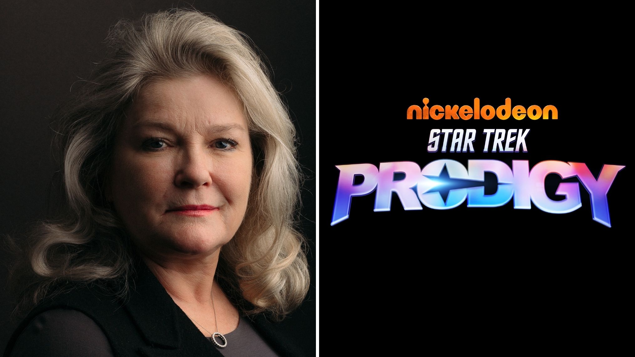 Kate Mulgrew Star Trek Prodigy Logo