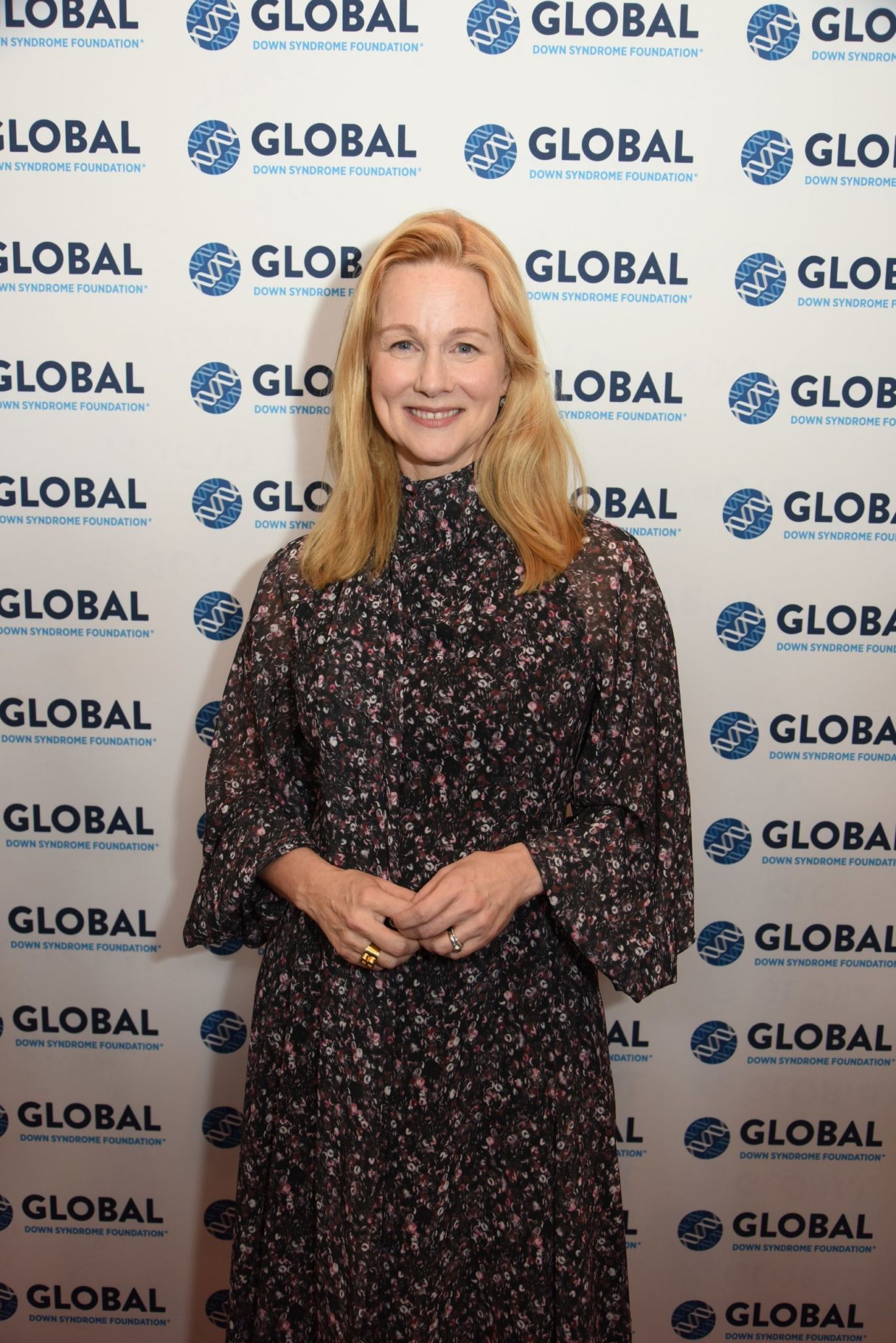 Laura Linney on the red carpet at the Global Down Syndrome Foundation's Be Beautiful Be Yourself Fashion Show