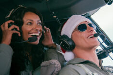 Kat Graham as Erica and Alexander Ludwig as Andrew in Operation Christmas Drop