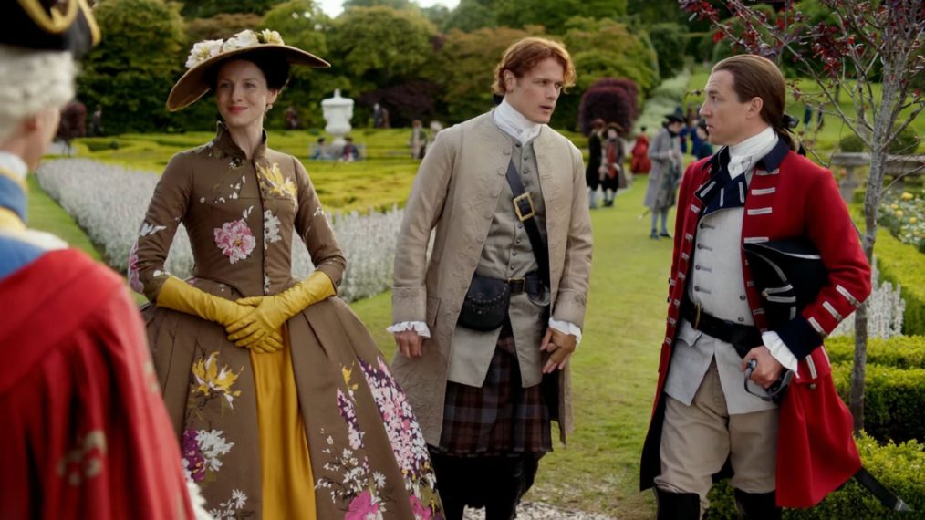 outlander season 2 caitriona balfe sam heughan tobias menzies