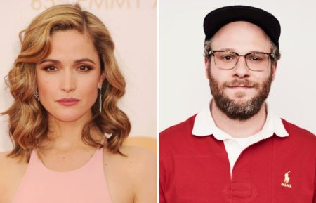 Rose Byrne Seth Rogen Headshots