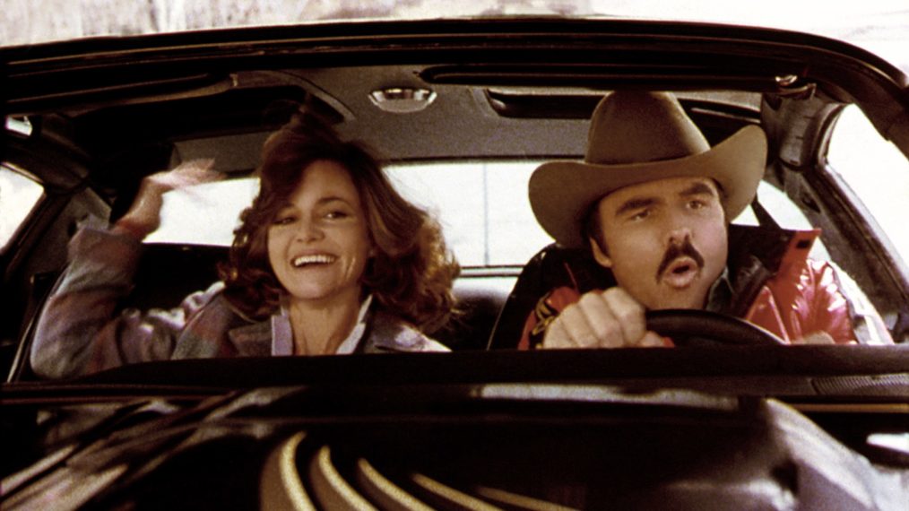 Sally Field and Burt Reynolds in Smokey the Bandit, 1977