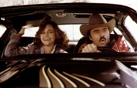 Sally Field and Burt Reynolds in Smokey the Bandit, 1977