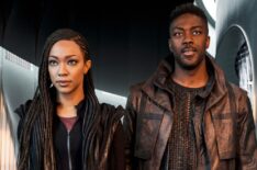 Sonequa Martin-Green and David Ajala in Star Trek Discovery - Season 3