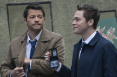 Supernatural - 'Gimme Shelter' - Misha Collins as Castiel and Alexander Calvert as Jack