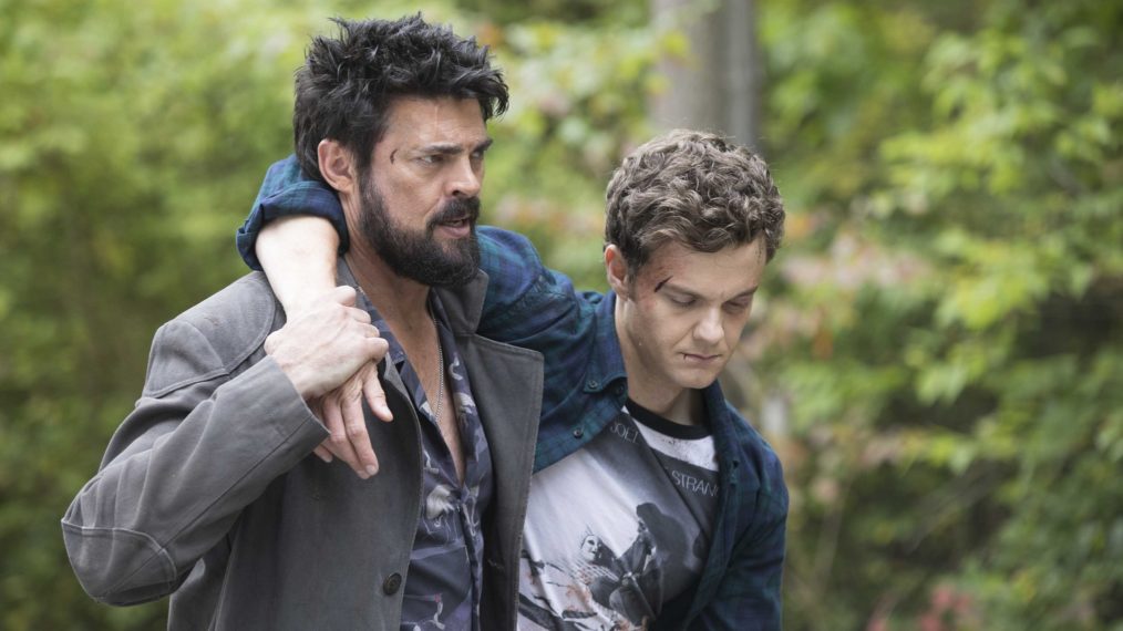 Karl Urban and Jack Quaid in The Boys - Season 2