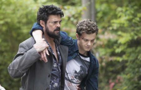 Karl Urban and Jack Quaid in The Boys - Season 2