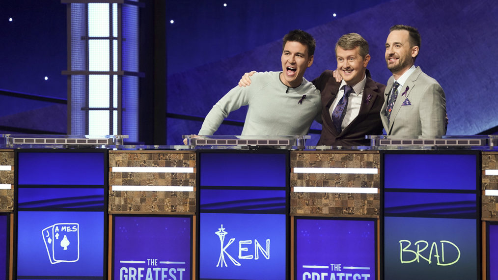 Jeopardy GOAT Tournament - James Holzhauer, Ken Jennings, Brad Rutter