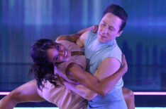 Britt Stewart and Johnny Weir in Dancing With The Stars Semi-Finals - November 2020