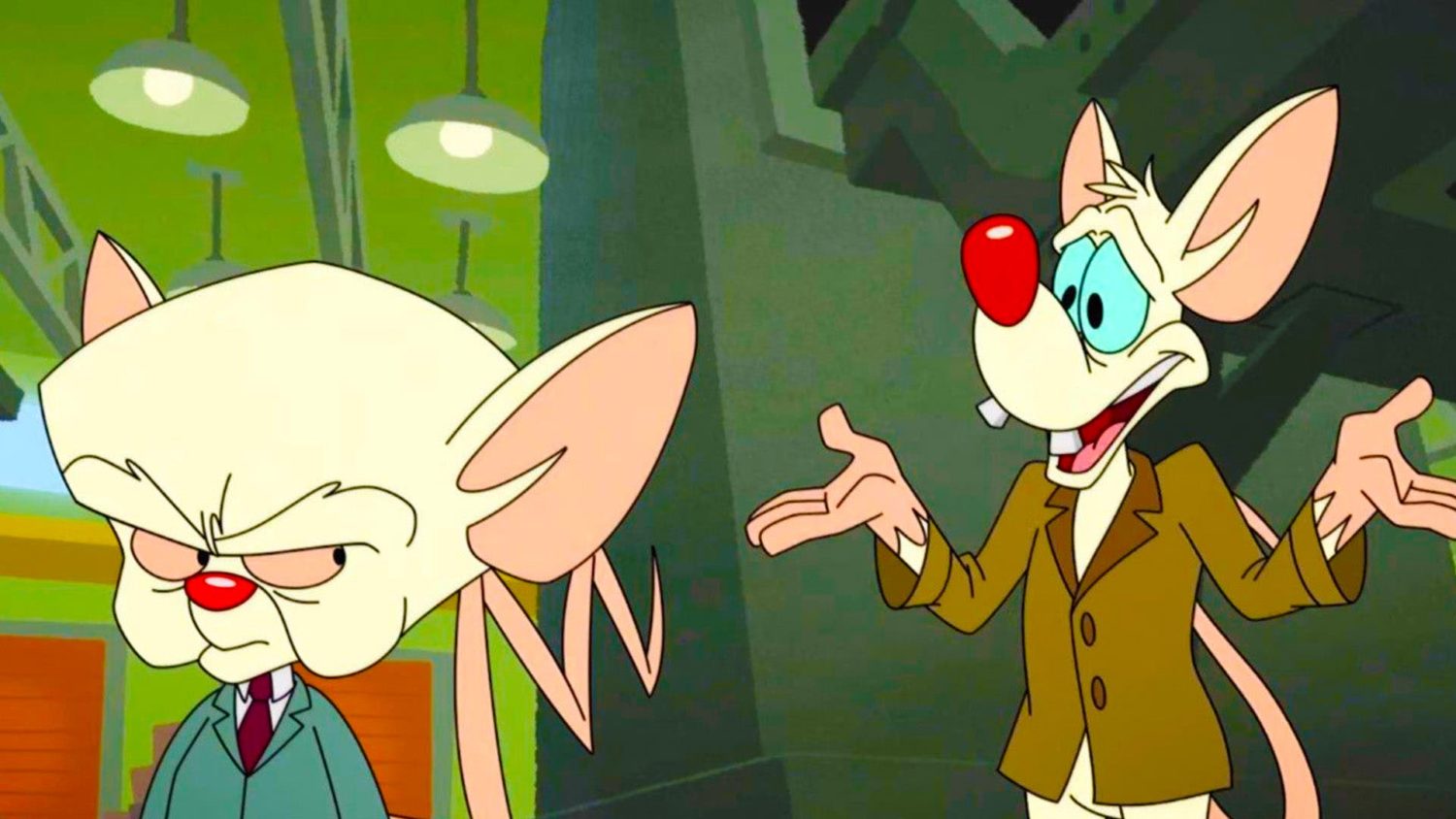 Pinky and the Brain looky dapper in suits