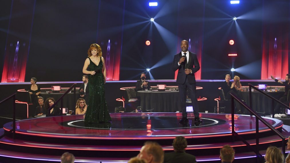 Reba McEntire and Darius Rucker at the CMA Awards