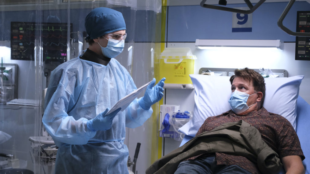 Freddie Highmore and Lochlyn Munro in The Good Doctor - Season 4 Premiere