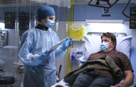 Freddie Highmore and Lochlyn Munro in The Good Doctor - Season 4 Premiere