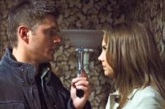 Jensen Ackles as Dean and Lauren Cohan as Bela in Supernatural