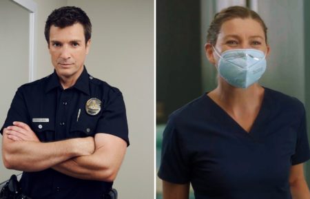 Nathan Fillion The Rookie Nolan Ellen Pompeo Grey's Anatomy Meredith