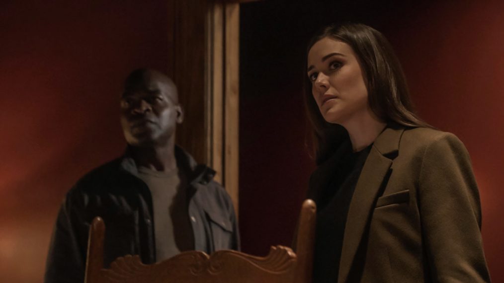 The Blacklist - Season 8 - Hisham Tawfiq as Dembe Zuma, Megan Boone as Elizabeth Keen