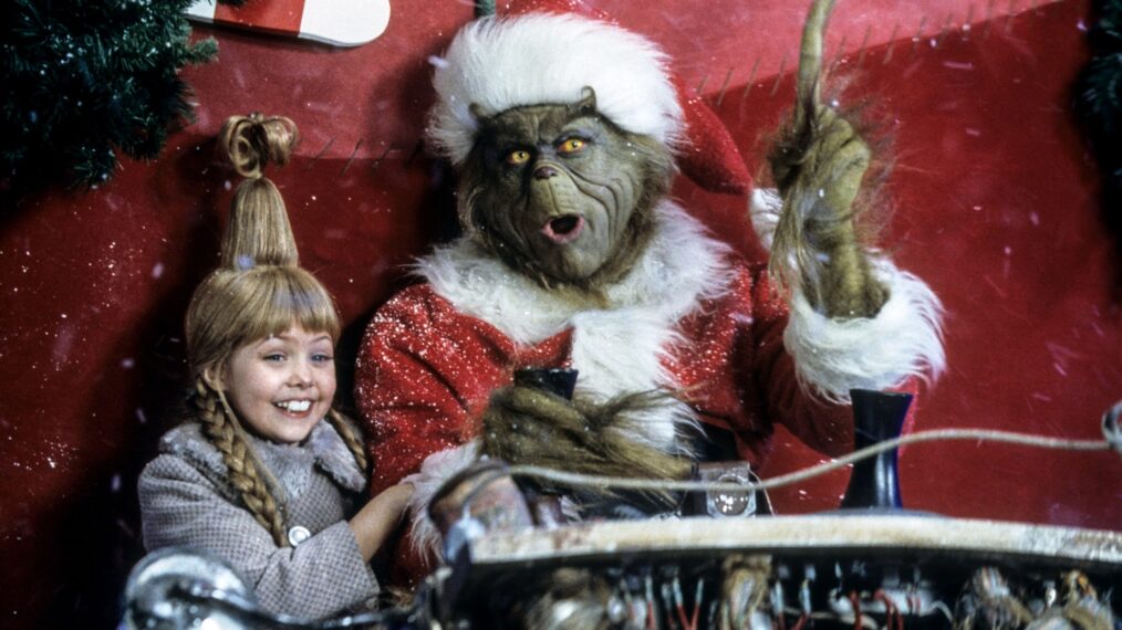 Taylor Momsen and Jim Carrey in The Grinch Who Stole Christmas
