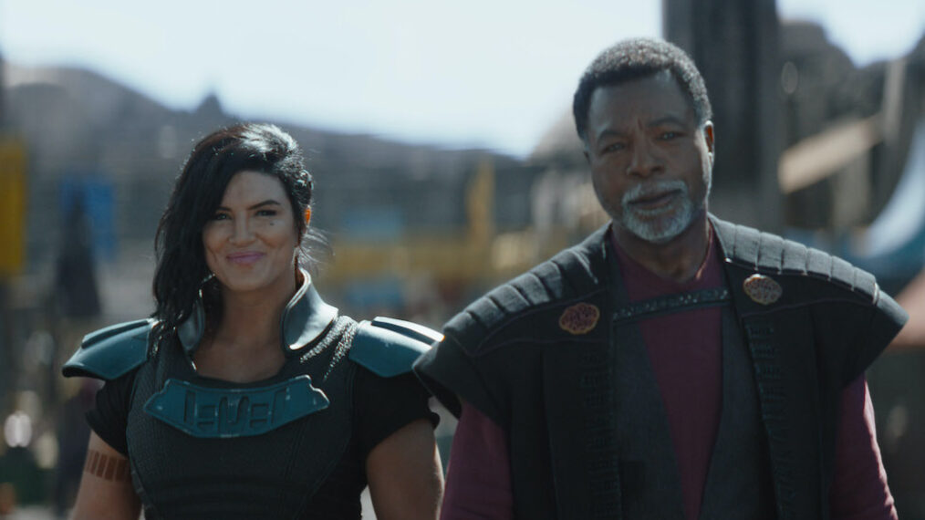 The Mandalorian - Gina Carano and Carl Weathers