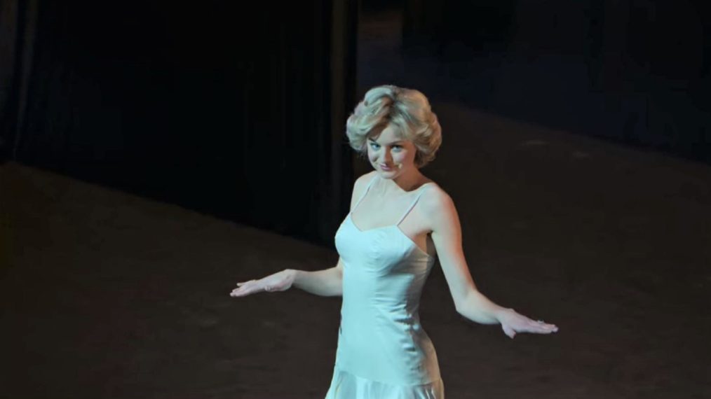 Emma Corrin dancing as Princess Diana in The Crown - Season 4