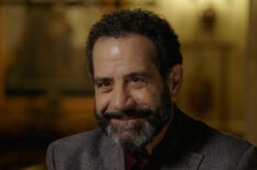 Tony Shalhoub while taping Finding Your Roots
