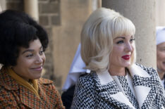 Leonie Elliott and Helen George in Call the Midwife