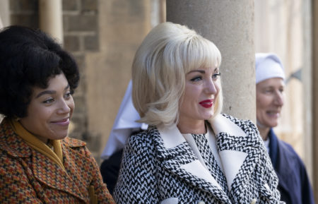 Leonie Elliott and Helen George in Call the Midwife