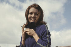 Diana Rigg filming 'The Avengers'