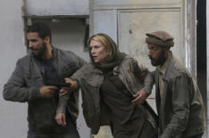 Claire Danes as Carrie Mathison and Noureddine Hajjoujou and Tarik Nbizri as abductors in Homeland - 'Designated Driver