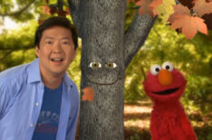 Ken Jeong and Elmo on Sesame Street