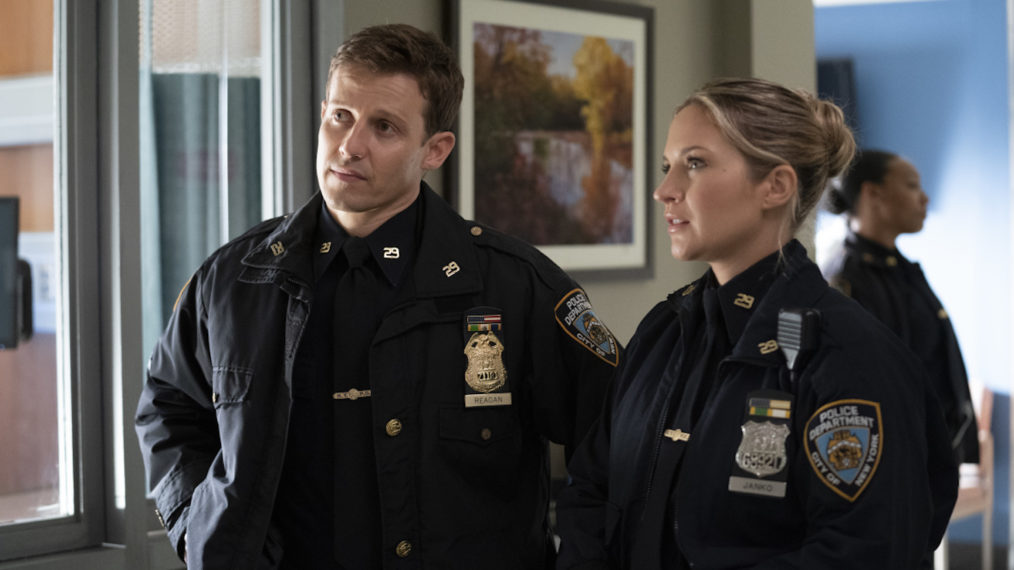 Will Estes as Jamie Reagan, Vanessa Ray as Eddie Janko in Blue Bloods - Season 11, Episode 4 - 'Redemption'