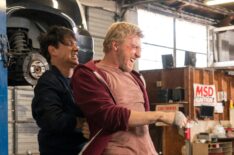 Ralph Macchio and William Zabka fighting in Cobra Kai - Season 3