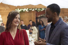 Julie Gonzalo and Ronnie Rowe Jr. in Jingle Bell Bride