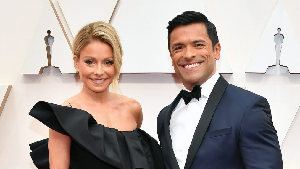 Kelly Ripa and Mark Consuelos at the Academy Awards