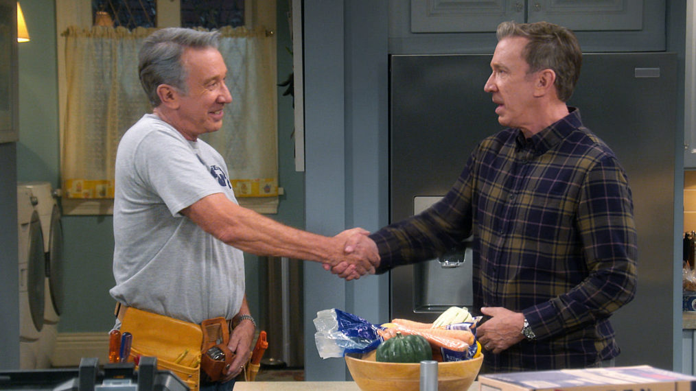 Last Man Standing with Home Improvement star Tim Allen shaking hands with Tim Allen